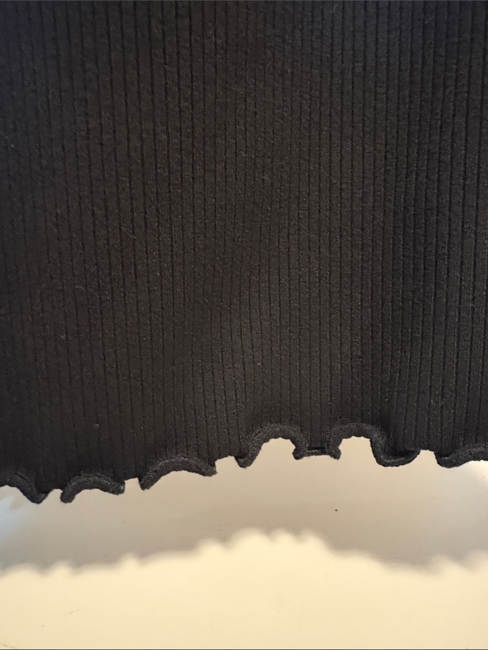 Classic Black Ribbed Tank Mini Dress - Picture 3 of 5